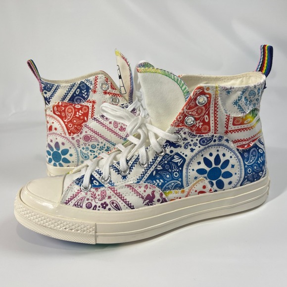 Converse‎ Chuck Taylor Pride Bandana Family Unity Hi Tops Mens 9.5 / Womens 11.5 - Picture 4 of 14